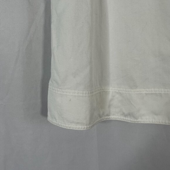COS Cotton Linen Lyocell BLend V-Neck Sleeveless Tank Blouse White Size 2 - Picture 3 of 7